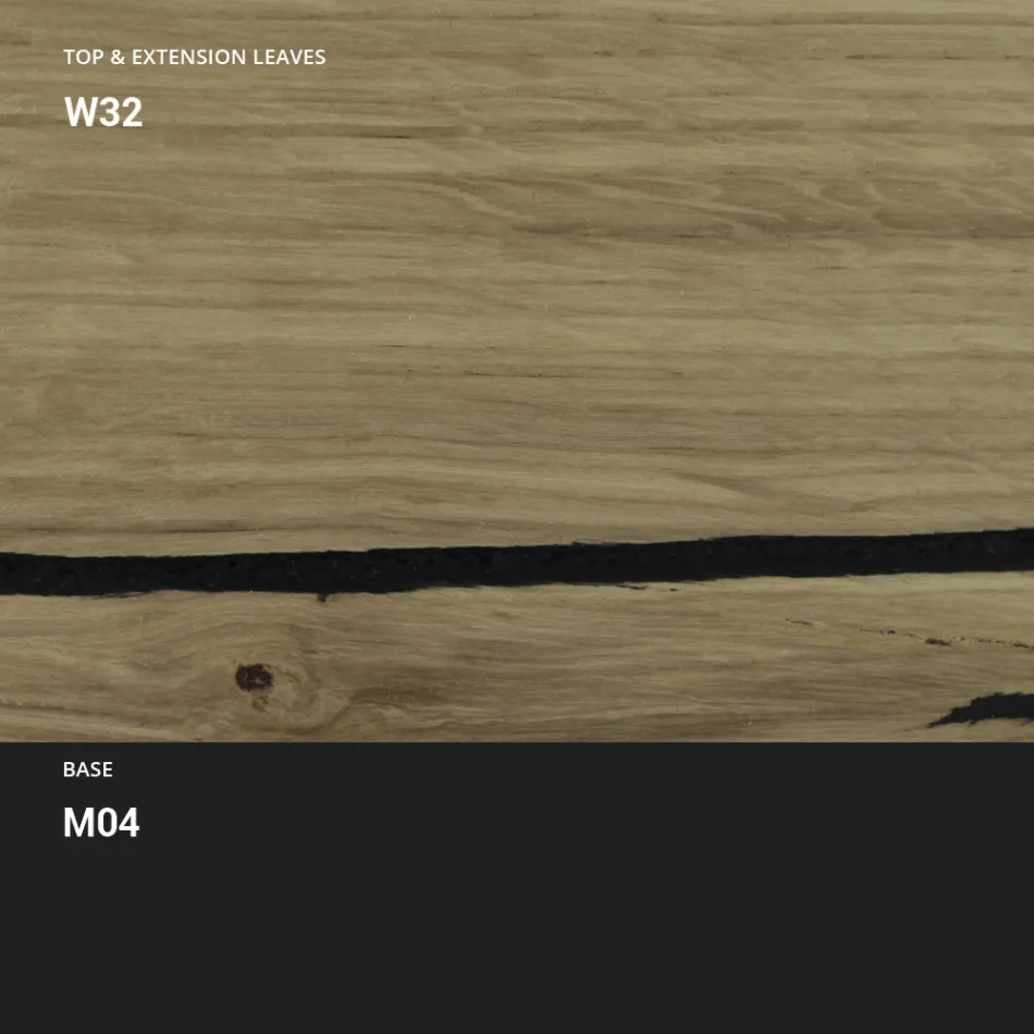 Transformovatelný konferenční stolek z kovu a dřeva vyrobený v Itálii - Polaris Viadurini