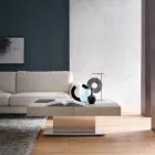 Moderní transformovatelný konferenční stolek s maltovou deskou vyrobený v Itálii - Salomon Viadurini