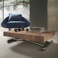 Moderní transformovatelný konferenční stolek ze dřeva a kovu, vyrobený v Itálii - Spirit