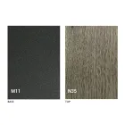 Moderní transformovatelný konferenční stolek z grafitové kovové a dřevěné desky - Sistocle Viadurini