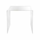 transparentní moderní design konferenční stolek 40x40cm Terry Malý, made in Italy Viadurini