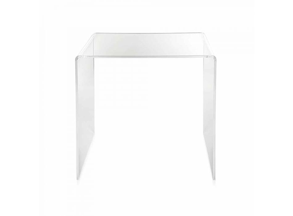 transparentní moderní design konferenční stolek 40x40cm Terry Malý, made in Italy Viadurini