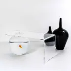 transparent tabulkové L90xH40xP48 cm Bolly moderní design, vyrobeno v Itálii Viadurini