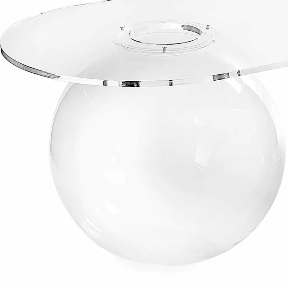 transparent tabulkové L90xH40xP48 cm Bolly moderní design, vyrobeno v Itálii Viadurini