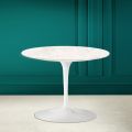 Konferenční stolek Tulip Eero Saarinen H 41 z keramického diamantového krému Made in Italy - Scarlet