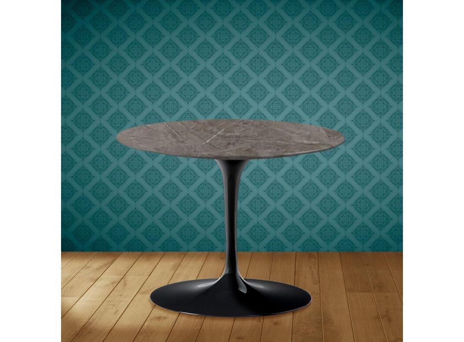 Konferenční stolek Tulipán Eero Saarinen H 41 z keramiky Kira Made in Italy - Scarlet Viadurini