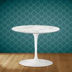 Tulipánový konferenční stolek Eero Saarinen H 41 z keramiky Morpheus Made in Italy - Scarlet Viadurini