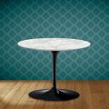 Konferenční stolek Tulip Eero Saarinen H 41 z keramiky Morpheus Made in Italy - Scarlet