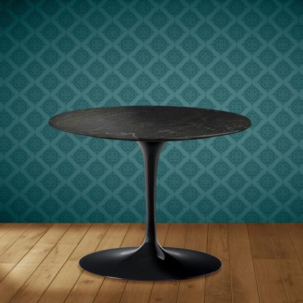 Konferenční stolek Eero Saarinen Tulip H 41 v keramice Somnia, vyrobeno v Itálii - Scarlet Viadurini