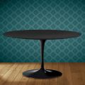Konferenční stolek Eero Saarinen Tulip H 41 Oval v keramice Domoos - Scarlet