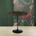 Kulatý konferenční stolek Tulipán Eero Saarinen H 52 z tmavého mramoru Emperador Made in Italy - Scarlet