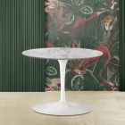 Konferenční stolek Tulip Saarinen H 39 s oválnou deskou z arabského mramoru Made in Italy - Scarlet Viadurini