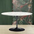 Konferenční stolek Tulip Saarinen s deskou z carrarského mramoru H 41 Made in Italy - Scarlet