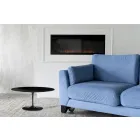 Konferenční stolek Tulip Saarinen H 41 s oválnou deskou z černého tekutého laminátu Made in Italy - Scarlet Viadurini