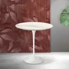 Konferenční stolek Saarinen Tulip V 52 cm, keramika Florim Calacatta Gold Matt - Scarlet Viadurini