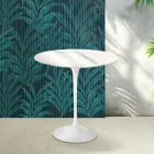 Konferenční stolek Saarinen Tulip, výška 52 cm, lesklý keramický Statuario Florim - šarlatový Viadurini