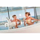 Konferenční stolek - Plovoucí zásobník provedení imitace kůže námořních Trona Viadurini