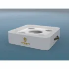 Konferenční stolek - Plovoucí zásobník provedení imitace kůže námořních Trona Viadurini