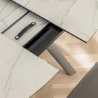 Rozkládací sudový stůl na 170 cm z vrstveného HPL - Convivio Viadurini