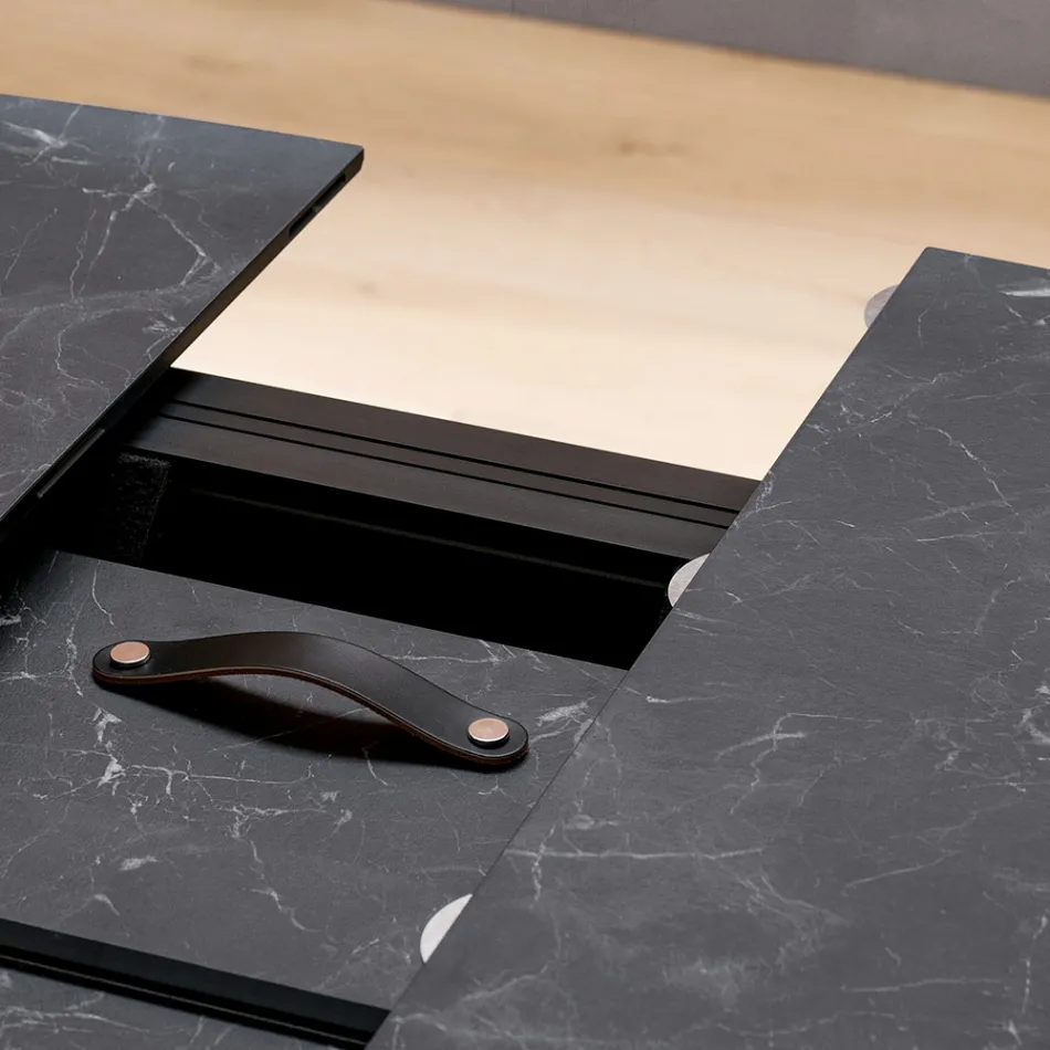 Rozkládací sudový stůl na 170 cm z vrstveného HPL - Convivio Viadurini