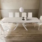 Rozkládací sudový stůl na 240 nebo 280 cm z HPL a kovu - Současnost Viadurini