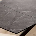 Rozkládací sudový stůl na 240 nebo 280 cm z HPL a kovu - Současnost Viadurini