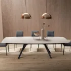 Rozkládací sudový stůl na 240 nebo 280 cm z vrstveného HPL - Dialogo Viadurini