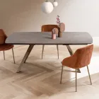 Rozkládací sudový stůl na 240 nebo 280 cm z vrstveného HPL - Dialogo Viadurini