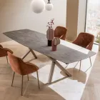 Rozkládací sudový stůl na 240 nebo 280 cm z vrstveného HPL - Dialogo Viadurini