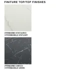 Moderní barelový stůl z keramiky a oceli z růžového zlata Made in Italy – Settimmio Viadurini