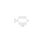 Moderní barelový stůl z keramiky a oceli z růžového zlata Made in Italy – Settimmio Viadurini