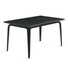 Rozkládací stůl 160/240x90 cm ze slinutého kamene s mramorovým efektem - Samus Viadurini