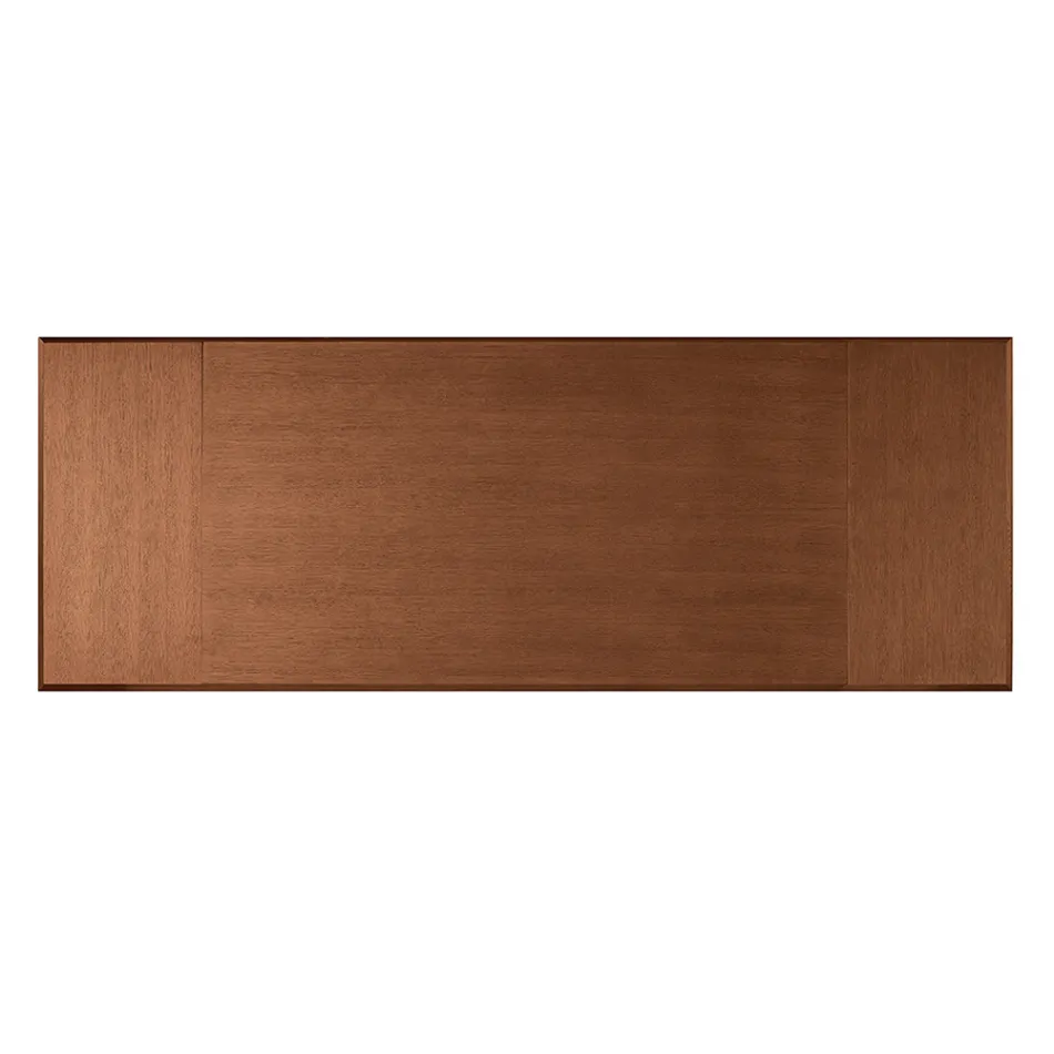 Rozkládací stůl 160/240x90 cm z ořechového dřeva a železa - Nodo Viadurini