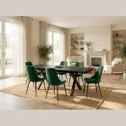 Rozkládací stůl 160/240x90 cm ze sklokeramiky - Master Viadurini