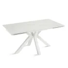 Rozkládací stůl 160/240x91 cm ze slinutého kamene s mramorovým efektem - Palazzo Viadurini