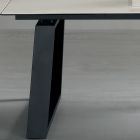 Rozkládací stůl 3 m lesklé keramické horní kovové nohy - Papusca Viadurini