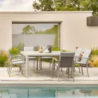 Rozkládací stůl na 149 cm z hliníku s práškovým nástřikem - potřeba Viadurini