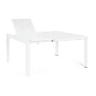 Rozkládací stůl na 149 cm z hliníku s práškovým nástřikem - potřeba Viadurini