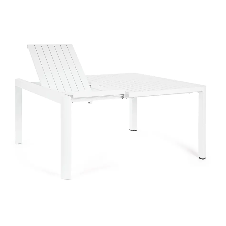 Rozkládací stůl na 149 cm z hliníku s práškovým nástřikem - potřeba Viadurini