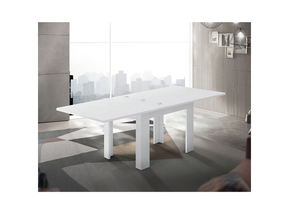 Udržitelný dřevěný rozkládací stůl na 180 cm - Perro Viadurini