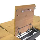 Rozkládací stůl 180 cm z MDF s efektem dřeva s reliéfní kresbou - pěna Viadurini