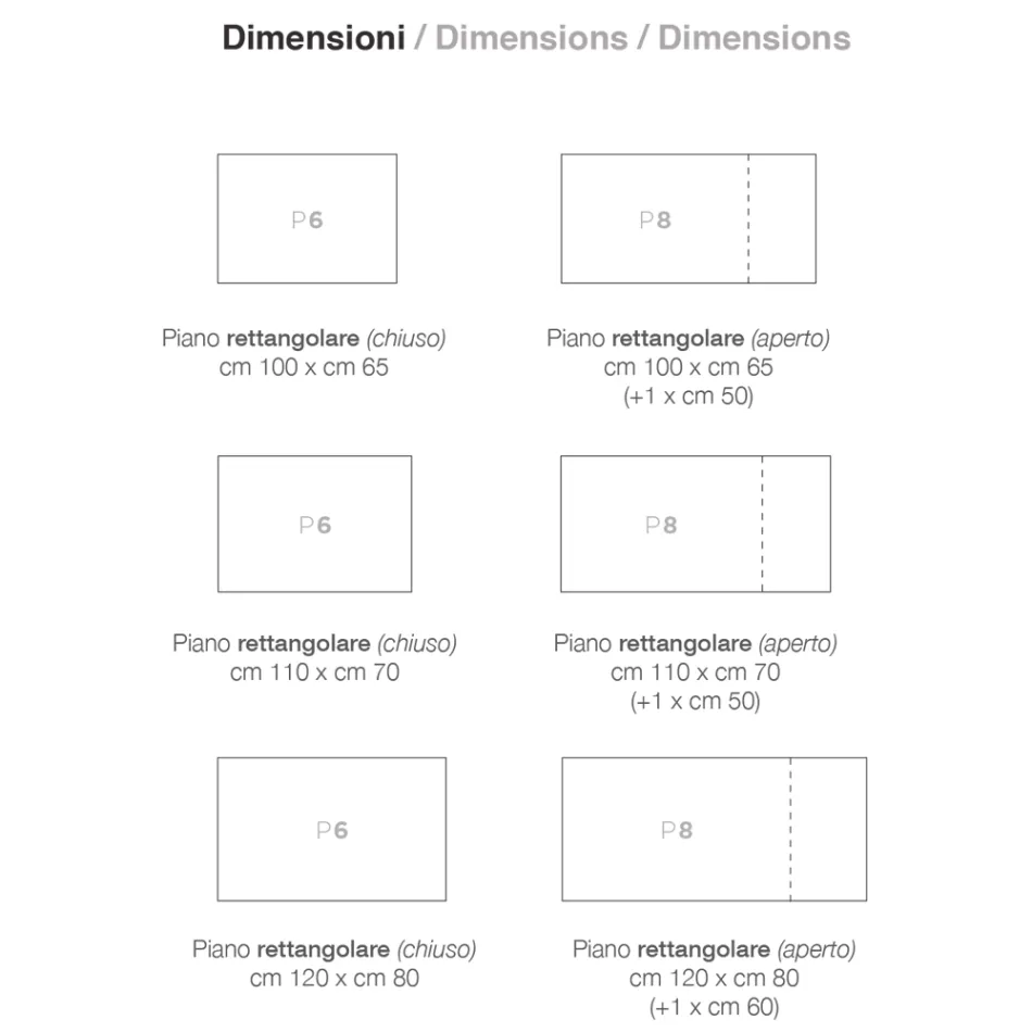 Rozkládací stůl na 180 cm z antracitového kovu Made in Italy - Beatrise Viadurini