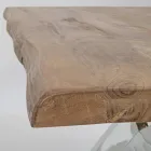 Rozkládací stůl na 2,6 m z ručně vyráběného dřeva Homemotion - Plutarco Viadurini