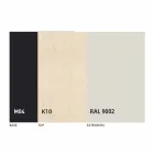 Rozkládací jídelní stůl na 2,8 m v keramických a kovových nohách - Paoluccio Viadurini