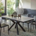 Rozkládací jídelní stůl 2,8 m v keramických a kovových nohách - Paoluccio