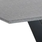 Rozkládací stůl na 200 cm z MDF Cement - Holmium Viadurini