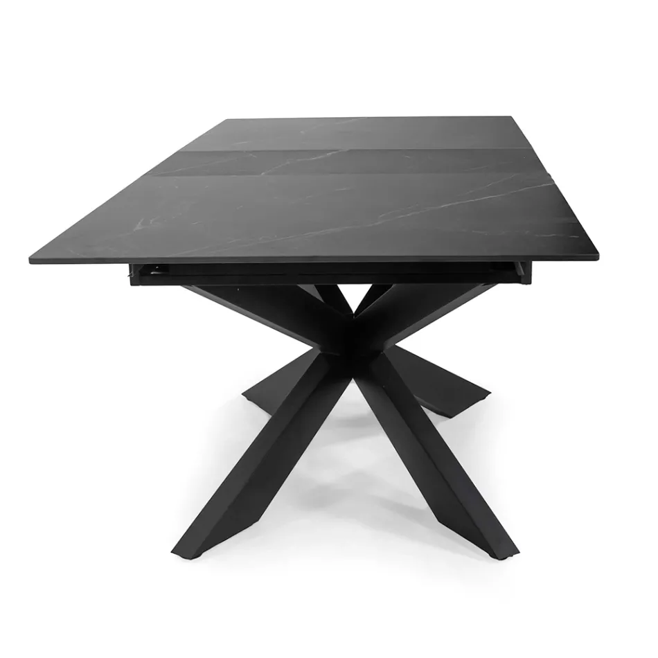 Rozkládací stůl 200 cm z kovu a syntetického kamene - Underwater Viadurini