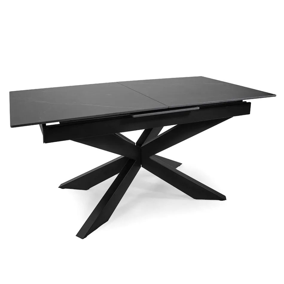 Rozkládací stůl 200 cm z kovu a syntetického kamene - Underwater Viadurini