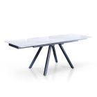Rozkládací stůl na 210 cm z šedé oceli a keramiky - Canario Viadurini