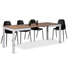 Rozkládací stůl na 210 cm z melaminu a masivního dřeva Made in Italy - Gustavo Viadurini